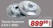 AutoZone Ate Brake Discs For Toyota Quantum 2.5/2.7 2003-ATE.1281000-Each offer