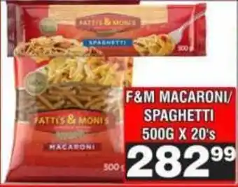 Advance Cash n Carry F&M macaroni/ spaghetti offer