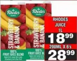 Advance Cash n Carry Rhodes Juice offer