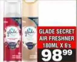 Advance Cash n Carry Glade secret air freshner offer