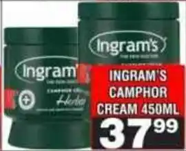 Advance Cash n Carry Ingram's camphor cream offer