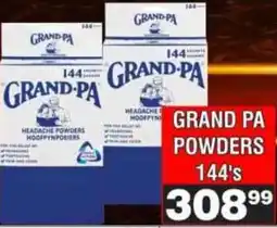 Advance Cash n Carry Grand pa powders offer
