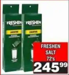 Advance Cash n Carry Freshen salt offer