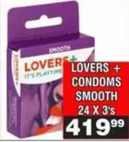 Advance Cash n Carry Lovers+ condoms smooth offer