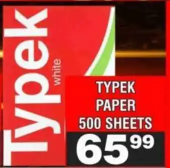 Advance Cash n Carry Typek paper offer