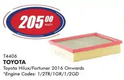 Goldwagen Mann Filter Toyota Air Filter offer