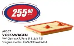 Goldwagen Mann Filter Volkswagen Air Filter offer