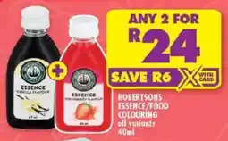 Shoprite Robertsons essence/ food colouring offer