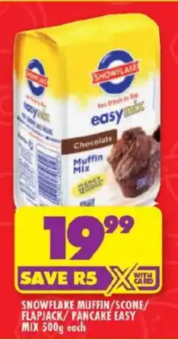 Shoprite Snowflake muffin/ scone/ flapjack/ pancake easy mix offer