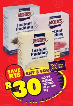 Shoprite Moir's instant pudding offer