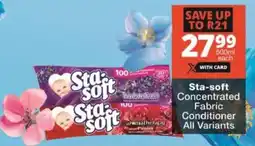 Checkers Sta-soft Concentrated Fabric Conditioner All Variants offer