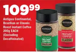 OK Foods Antigua Continental, Brazilian or Classic Roast Instant Coffee offer