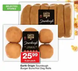 Checkers Earth Origin Sourdough Burger Buns/ Hot Dog Rolls offer