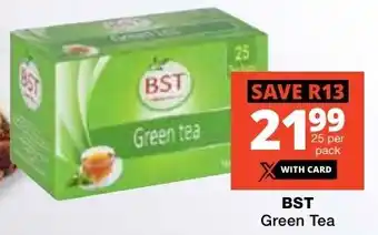 Checkers BST Green Tea offer