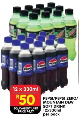 Shoprite Pepsi/ pepsi zero/ mountain dew soft drink offer