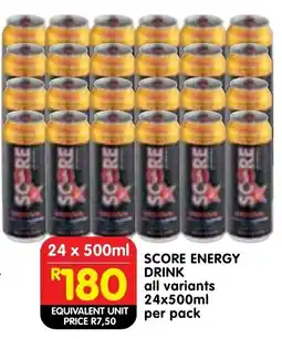 Shoprite Score energy drink offer