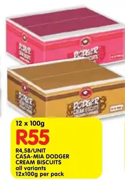 Shoprite Casa-mia dodger cream biscuits offer