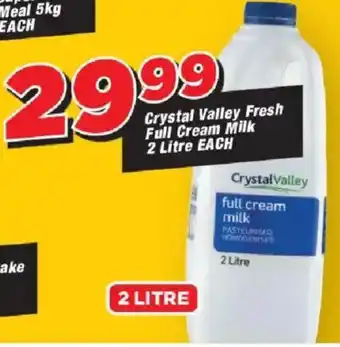 OK Grocer Crystal Valley Fresh Full Cream Milk offer