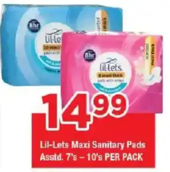 OK Grocer Lil-Lets Maxi Sanitary Pads offer