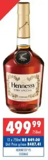 Ultra Liquors Hennessy vs cognac offer