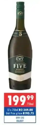 Ultra Liquors Kwv 5yo brandy offer