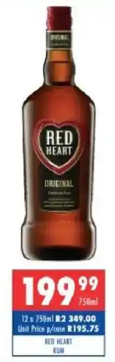 Ultra Liquors Red heart rum offer