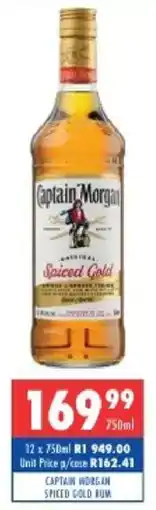 Ultra Liquors Captain morgan spiced gold rum offer
