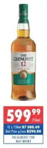 Ultra Liquors The glenlivet 12yo malt whisky offer