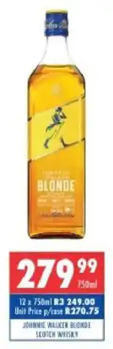 Ultra Liquors Johnnie walker blonde scotch whisky offer
