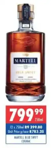 Ultra Liquors Martell blue swift cognac offer