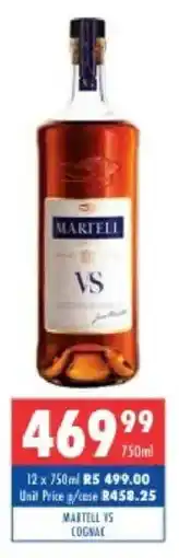 Ultra Liquors Martell vs cognac offer