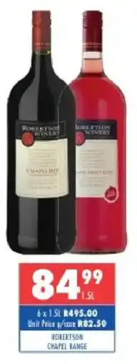 Ultra Liquors Robertson chapel range offer