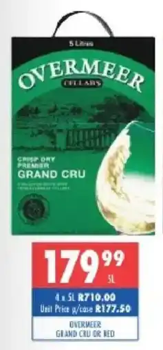 Ultra Liquors Overmeer grand cru or red offer