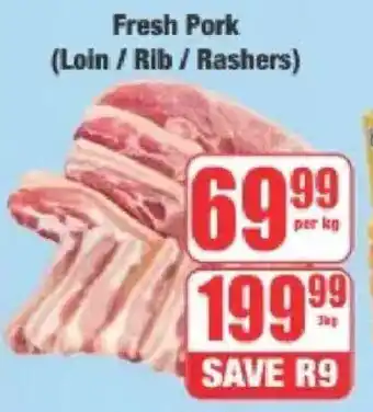 Boxer Fresh Pork Loin/ Rib/ Rashers offer