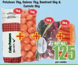 Boxer Potatoes, Onions, Beetroot & Carrots offer