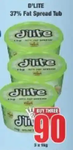 Boxer D'lite 37% Fat Spread Tub offer