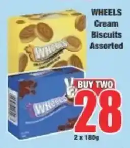 Boxer Wheels Cream Biscuits Assorted offer