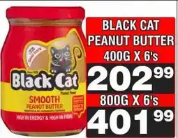 Advance Cash n Carry BLACK CAT PEANUT BUTTER 400G X 6's offer
