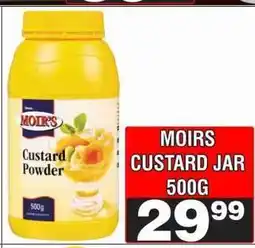Advance Cash n Carry MOIRS CUSTARD JAR 500G offer