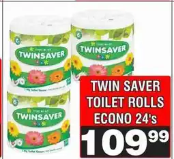 Advance Cash n Carry TWIN SAVER TOILET ROLLS ECONO 24's offer