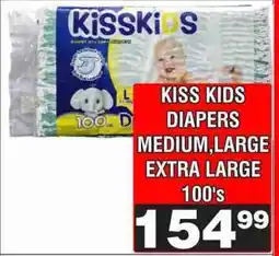 Advance Cash n Carry KISS KIDS DIAPERS MEDIUM,LARGE EXTRA LARGE 100's offer