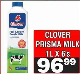 Advance Cash n Carry CLOVER PRISMA MILK 1L X 6's offer