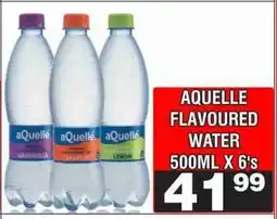 Advance Cash n Carry AQUELLE FLAVOURED WATER 500ML X 6's offer