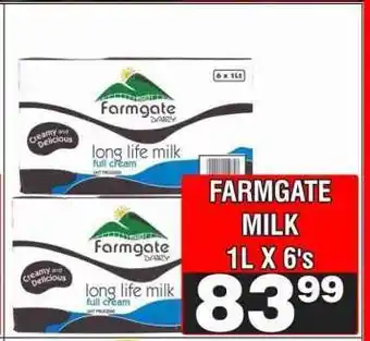 Advance Cash n Carry FARMGATE MILK 1L X 6's offer