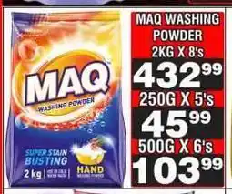 Advance Cash n Carry MAQ WASHING POWDER 2KG X 8's offer