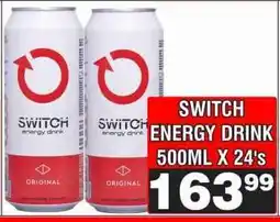 Advance Cash n Carry SWITCH ENERGY DRINK 500ML X 24's offer