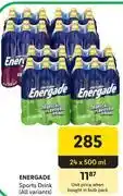 Makro Energade Sports Drink (All Variants)-24 x 500ml offer