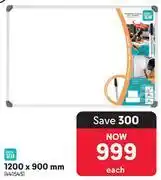 Makro Pen+Gear Whiteboard 1200 x 900mm 441545 offer