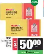 Spar Spar Margarine Brick-For 2 x 500g offer
