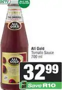 Spar All Gold Tomato Sauce-700ml offer